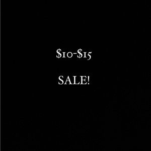 SALE! Closet Clean out! Items $10-$15!